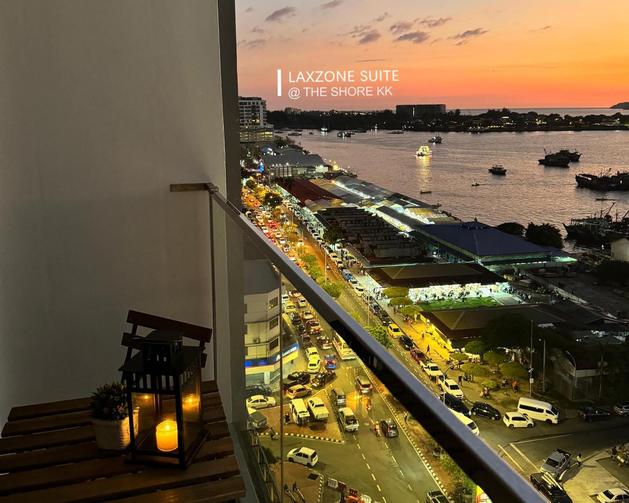 The Shore Cbd Kota Kinabalu By Laxzone Suite Exteriör bild
